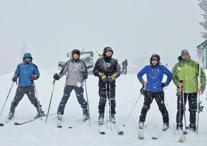 Skiing at Gulmarg