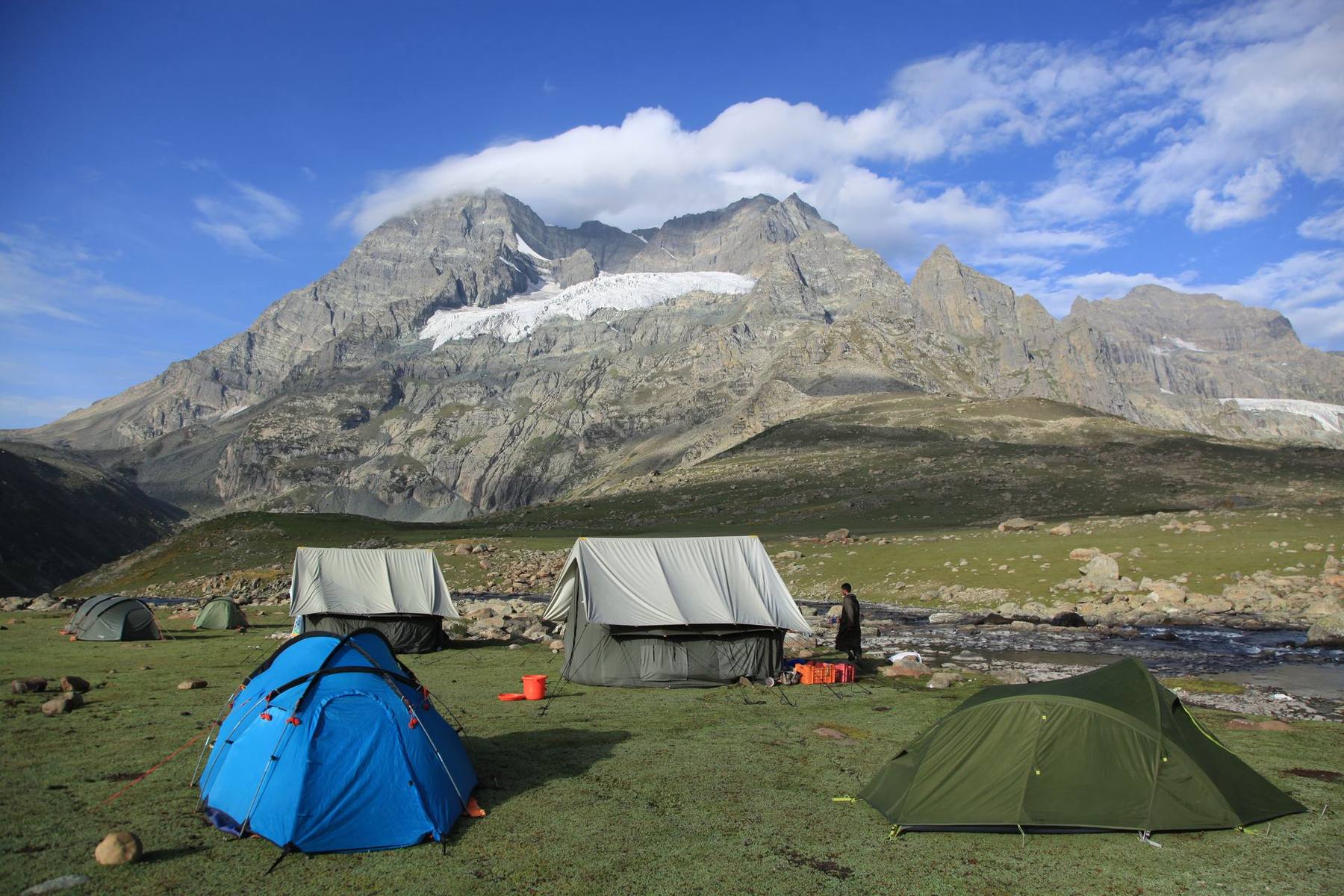 High camp in a Kashmir valley