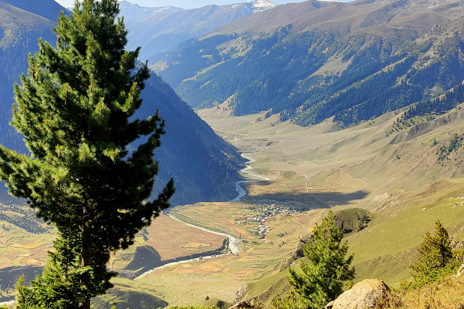 warwan valley overlook — Trekking in Kashmir