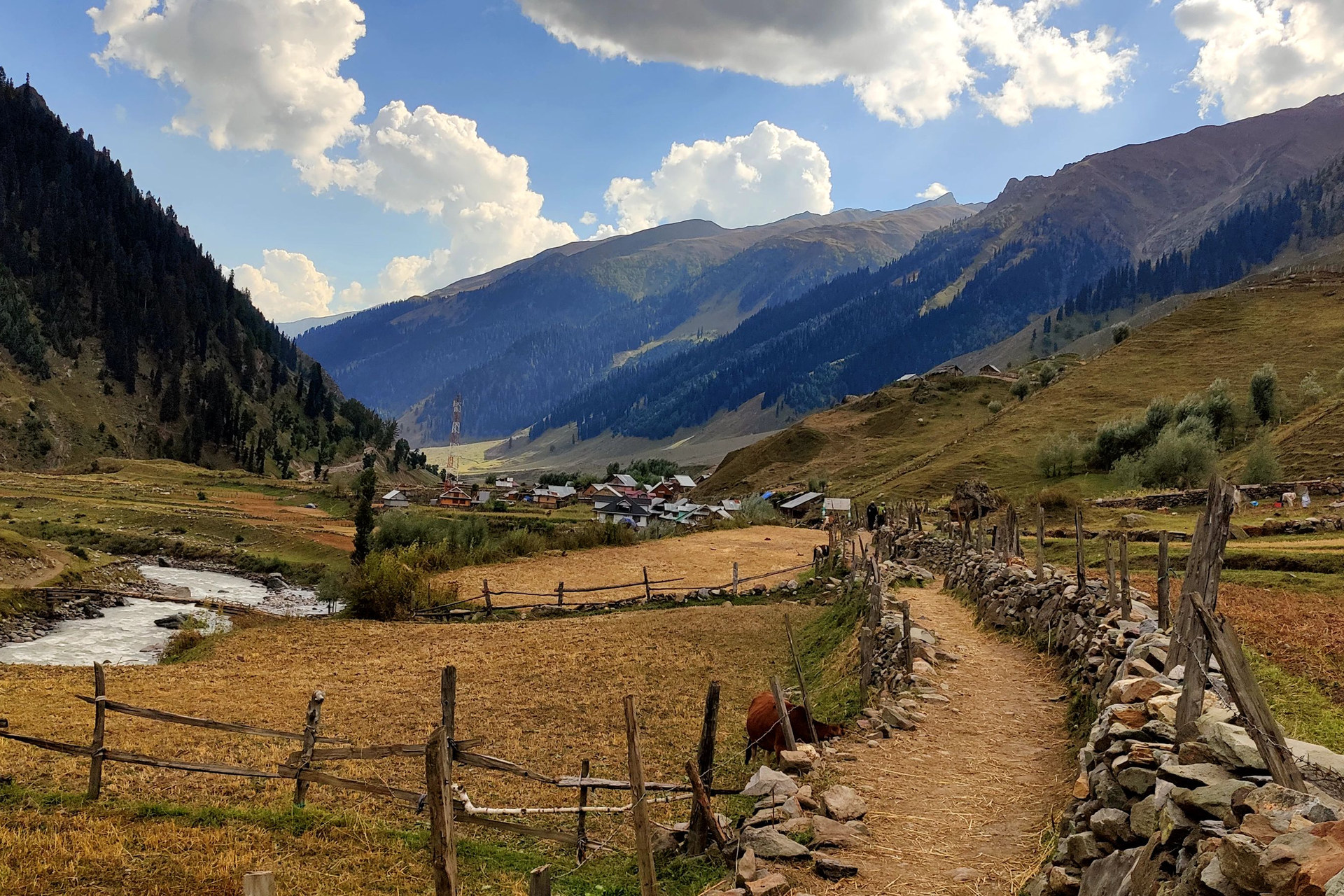 warwan valley path — Warwan Valley Trek
